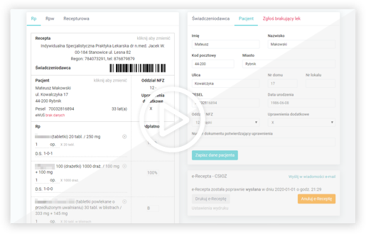 Film Kreator e-Recepty
