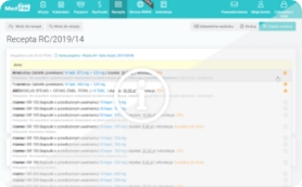 Ustawienia najczęściej wybieranych leków