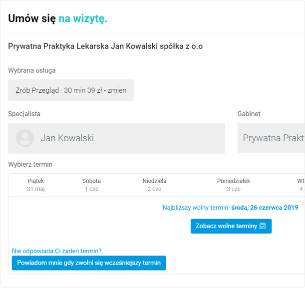 Umów się na wizytę