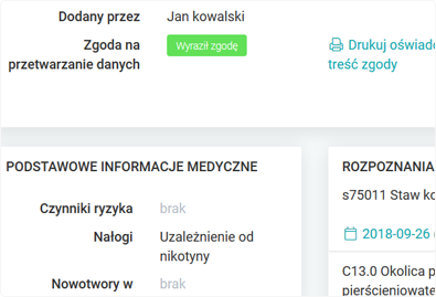 Kompleksowa kartoteka pacjenta