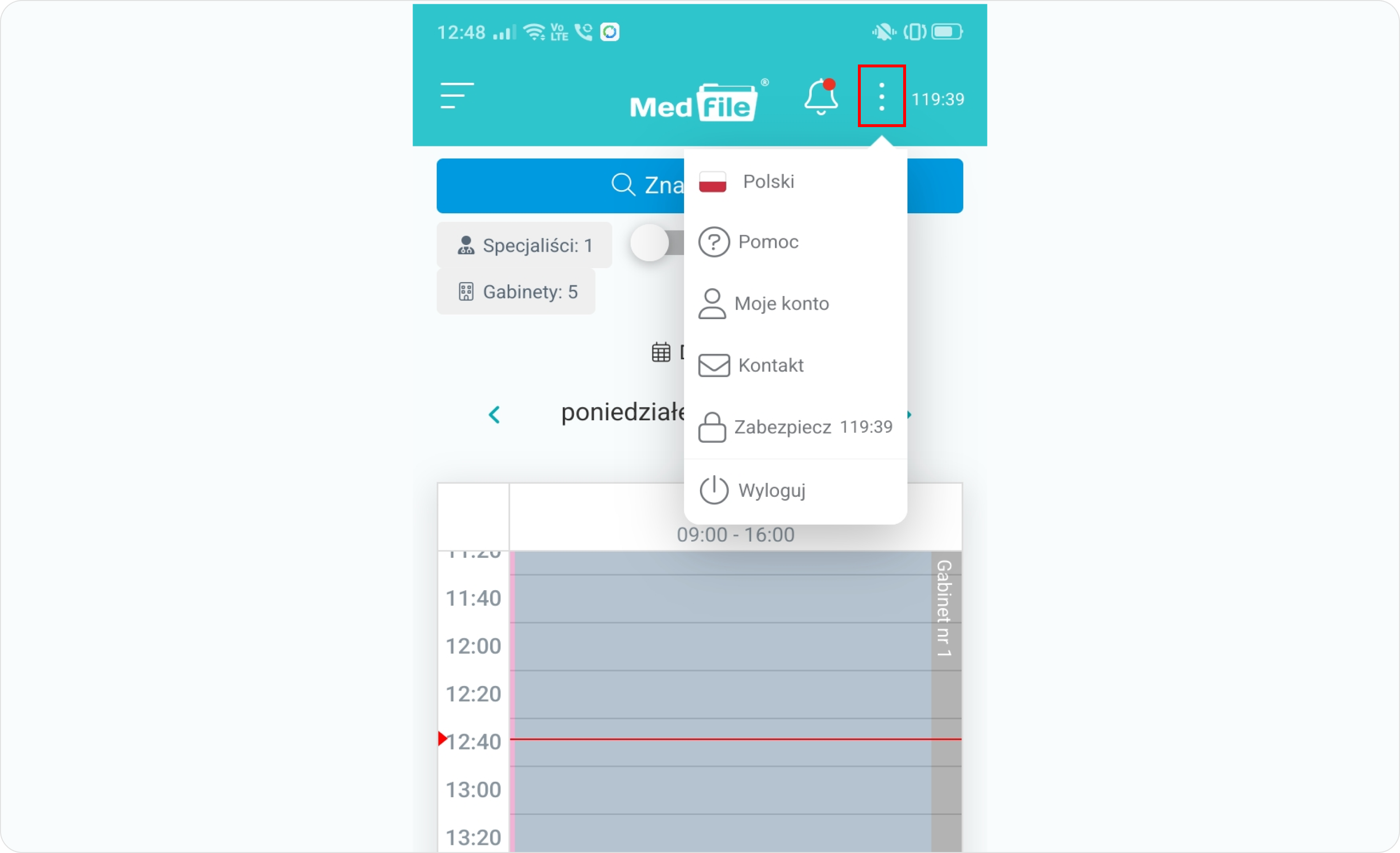 Zobacz dostępne funkcje w aplikacji