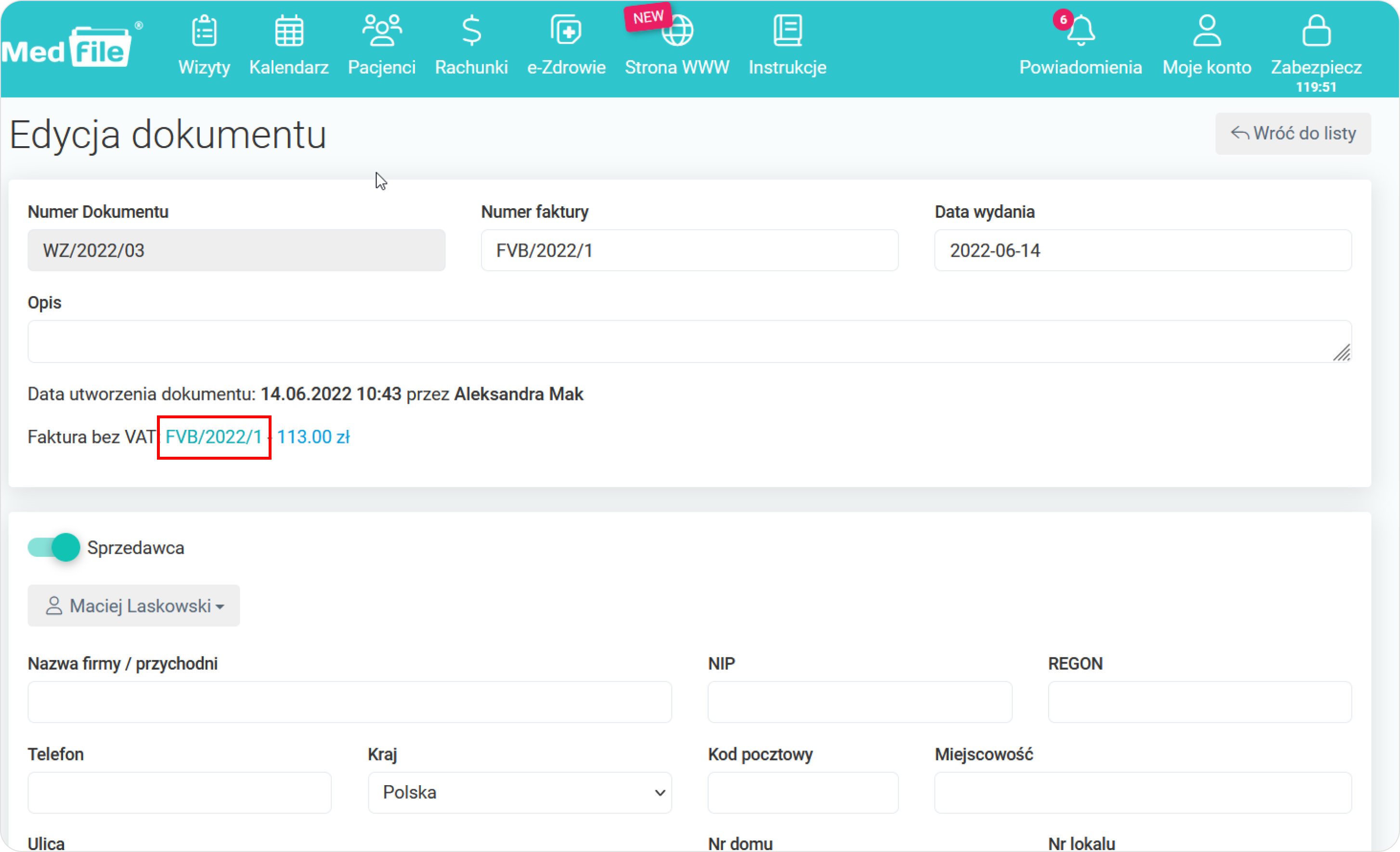 Zweryfikuj edycję dokumentu