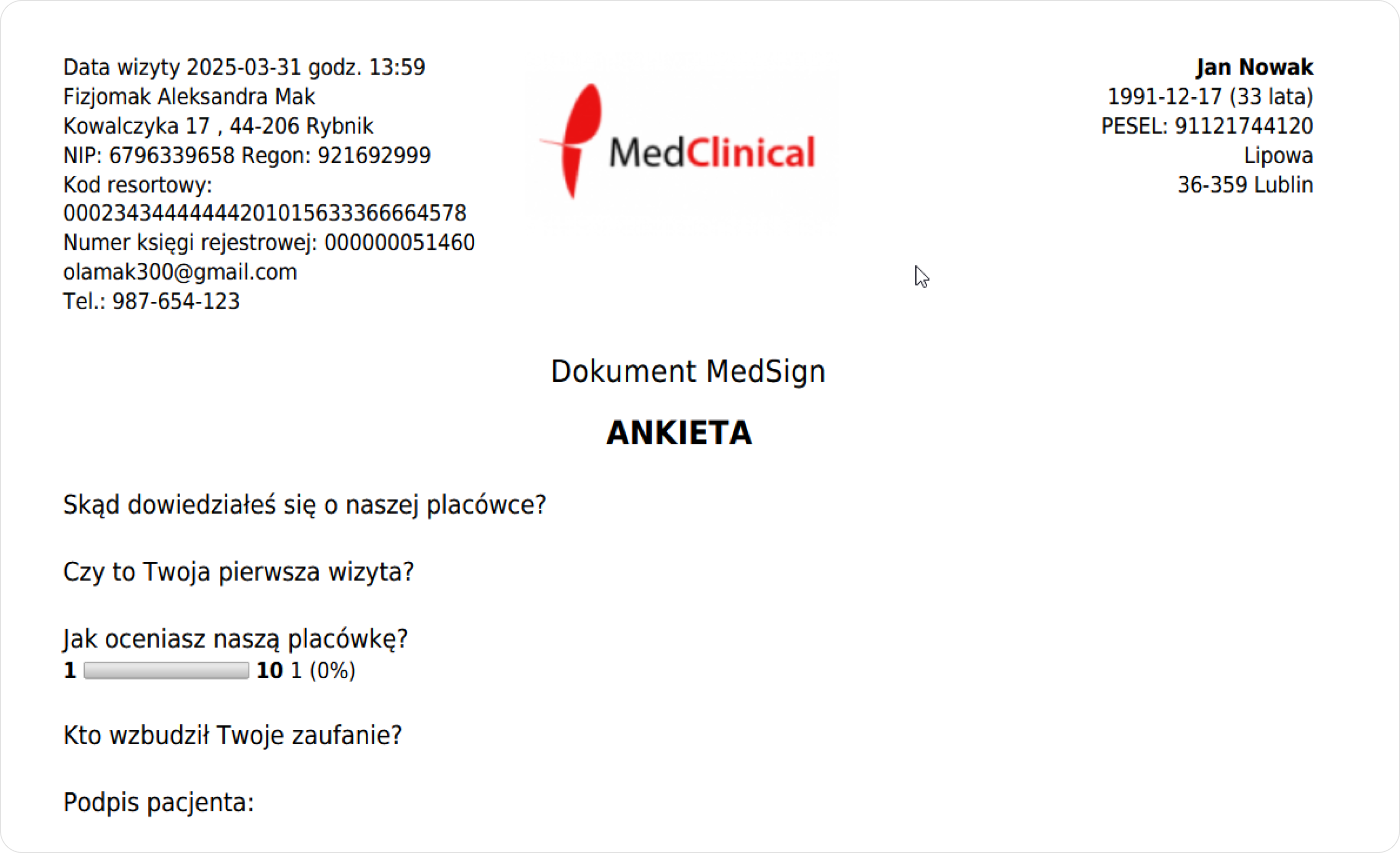 Zweryfikuj podgląd dokumentu